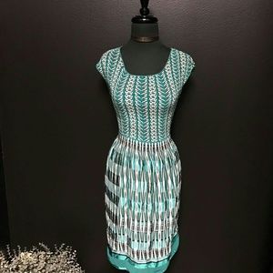 MAX STUDIO Midi Fit & Flare Dress Sz XS